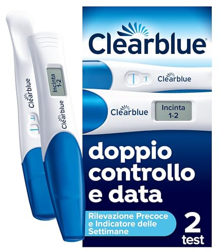 Test di gravidanza Clearblue Ultra Precoce Pacchetto combinato doppio controllo e data, Risultati 6 giorni prima e ti dice da quante settimane, 2 test