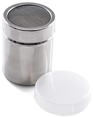 ABOOFAN Seasoning Shaker Stainless Steel Pepper Shaker Sugar Powder Sieve Small Size Magnetic Mesh Suitable for Kitchen and Baking