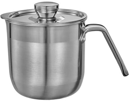 Separatore per uova in acciaio inox, separatore per uova in acciaio inox, divisore per albume d', grande capacità, separatore con coperchio, strumento da cucina con filtro a cucchiaio, manico per