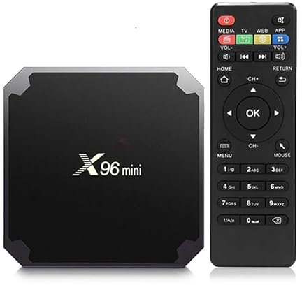 Box TV X96 Mini 1 GB di RAM e 8 GB di ROM Box Android TV Box Media Player Alta qualità (Android 10.0) con telecomando e cavo HDMI, lettore multimediale Box TV 4K