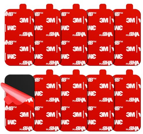 FIXCHORD 3M VHB Cinta Adhesiva Doble Cara Extra Fuerte, Almohadilla Adhesiva Rectangular, Tiras Adhesivas, Resistentes al Agua y Altas Temperaturas para Automóviles, Hogar y Oficina 50 * 25mm