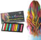 Tkekruh 12 Colores Tizas Para el Pelo, Juego De Tinte Temporal, Hair Chalk Set, cera temporal de tinte para el cabello, Lote de tintes temporales, Lavable, Para Navidad, Carnaval, Fiesta, Cosplay