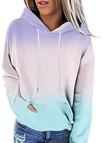 Cocila Damen Neon Pink Hoodie Roter Pullover Teenager Hoodie Mit Kapuze XxlSweatshirt Sweatjacke Braun Jacke Strickjacke