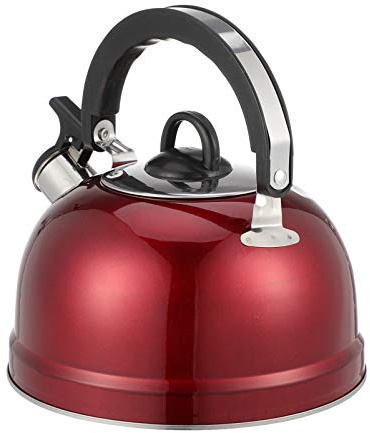 OFFSCH Tetera Silbante de Acero Inoxidable 3l para Cocina, Apta para Gas E Inducción, Recordatorio Sonoro y Tapa, Adecuado para Hogar Estilo Aleatorio