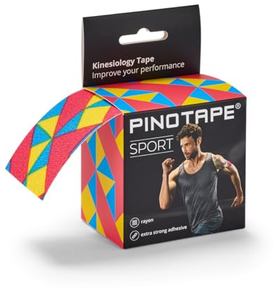 Pinotape Kinesiologie Tape Sport 80s Style Flexibel 5 cm x 5 m