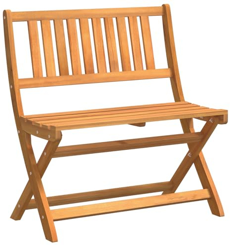 vidaXL Klappgartenbank 80x46x85 cm Massivholz Akazie