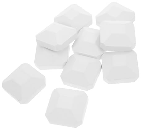 GLEAVI 10PCS Cordierite Replacement Briquettes for Gas Grills Heat Resistant Bbq Briquettes for Self Cleaning Even Heat Distribution for Outdoor Barbecues