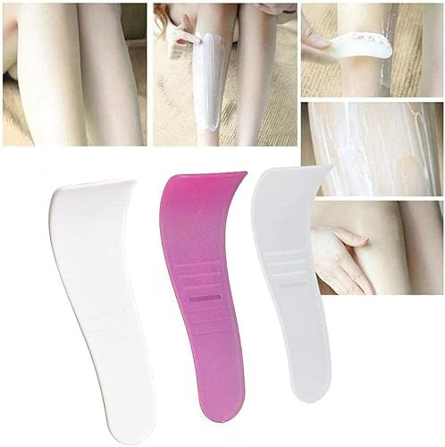 3Pcs Hair Wax Cleansing Spatulas, Sticks Mask Scraper,Non-Stick Wax Spatulas Hair Removal Waxing, Waxing Applicator, Depilatory Creams Removal Beauty Tools Shave and Hair Removal