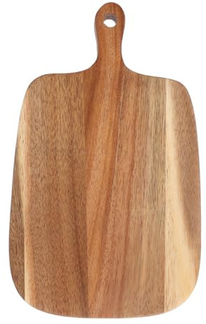 VALICLUD Tabla de Cortar Pequeña de Madera de Acacia Resistente y Lisa para Cocina Charcutería Queso y Servir Exteriores