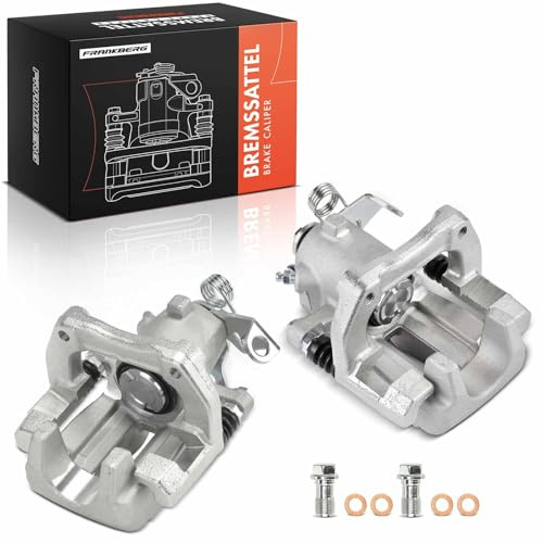Frankberg 2x Bremszange Bremssattel Hinterachse mit Halter Kompatibel mit Golf IV 1J1 TT 8N3 TT R.o.a.d.s.t.e.r 8N9 A3 8L1 Golf V 1K1 Replace# 19-B2718 | Kompatibel mit Golf V 1K1, New Beetle 1C1 9C1, O.c.t.a.v.i.a I Combi 1U5, A3 8L1, B.o.r.a 1J2, Golf IV Variant 1J5