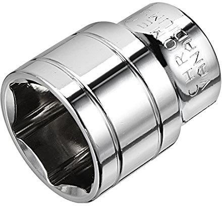 sourcing map 1/2-Inch Drive 24mm 6-Point Shallow Socket, Metric, Cr-V