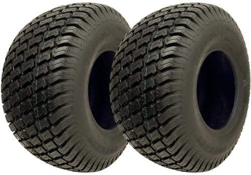 Parnells - 2 uppsättningar slanglösa däck, 18 x 8,50-8 - 4 lager Wanda P332, E-märkning, diameter 455 mm, bredd 210 mm, 370 kg - för gräsklippare, terrängfordon, traktorer, barnvagnar och vagnar