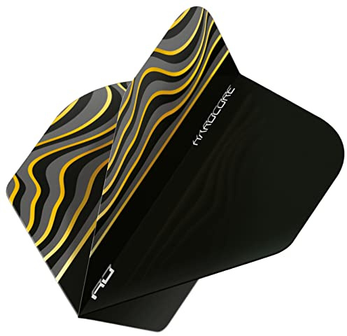RED DRAGON Hardcore Radical Dart Flights - 4 Sets Per Pack (12 Dart Flights in Total)