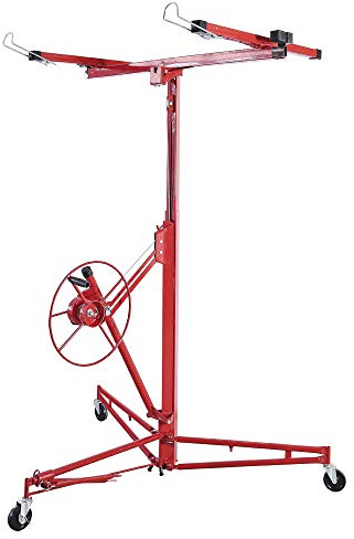 Yakimz XXL Plattenheber für Rigipsplatten 140-350cm Arbeitshöhe höhenverstellbar, max 290cm Lastarmbreite und 70 kg Traglast