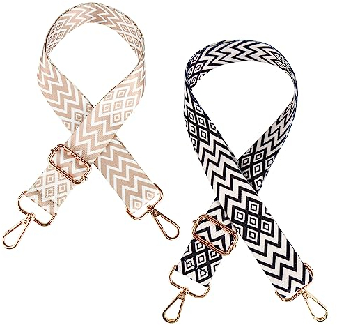 Verstellbarer Schultergurt 3,8 cm Breit Taschengurte zum Wechseln mit Karabiner Bohemia Handtaschen Schulterriemen 80-140 cm taschengurt für Frauen Schultertasche Tragetaschen DIY Tasche Zubehör