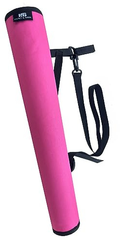 Hunt & Seek Archery Back and Side Quiver Shoulder Hanged Quiver Compound Bow Quiver Compact Hip Arrows Bag Archery Arrow Quiver Bow Hunting Quiver Lightweight Fabric Quiver Target Holder (Pink)
