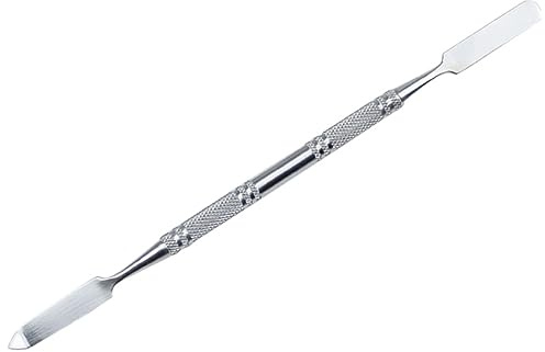 FRCOLOR Foundation Mixing Stick Stainless Rod Makeup Mixing Tool Stainless Steel Embossing Bar Silver Sturdy Precision Cosmetic Tool for Professional Beauty Use