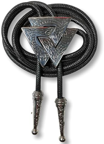 Himongoo Bolo-Krawatte, Western-Stil, Cowboy, Kunstleder, Hochzeitskrawatte für Männer und Frauen, Western-Stil