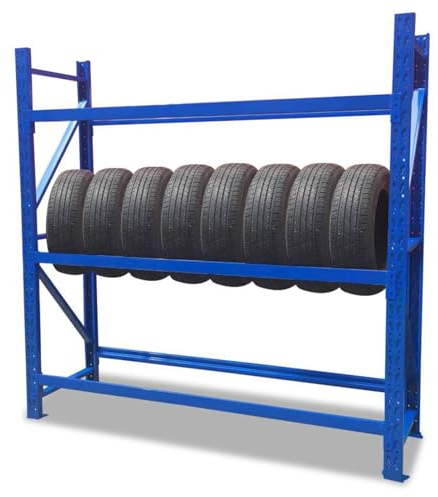 Reifenregal Reifenständer Reifenständer für die Reifenreparatur, Reifenständer für ATV-Reifen/ Wohnmobil-Reifen/ Saison-Reifen/ Auflieger-Reifen, Heavy Duty Stahl Organizer Stand für Außencarport Auto