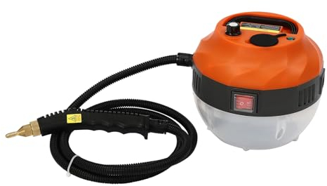 Nettoyeur vapeur multifonction portable 1600 W 5,5 bar 1,35 l 6 vitesses réglables avec plusieurs brosses pour enlever les taches pour cuisine, salle de bain, voiture, meubles rembourrés, canapé