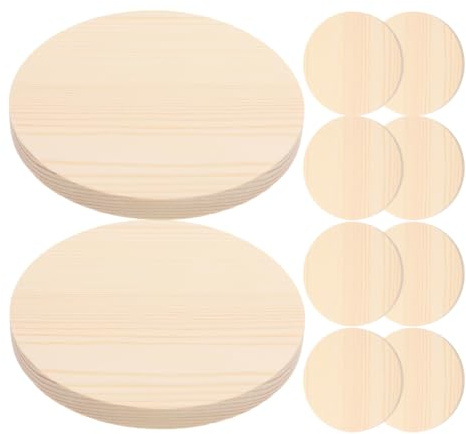 Anneome 10stücke Runde Holzscheiben Aus Naturbelassenem Kiefernholz Glatte Oberfläche Unbemalte Holzteile Für Diy Handmalerei Bastelset Für Mädchen Und Jungen Vielseitige Dekoration
