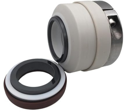 CAYUND Gleitringdichtungen 152-24/28/30/35/40/45/50/55/60/65 PTFE-Faltenbalg-Gleitringdichtungen for Chemiepumpen (SiC/SiC/PTFE)(152-40 (SIC-SIC))
