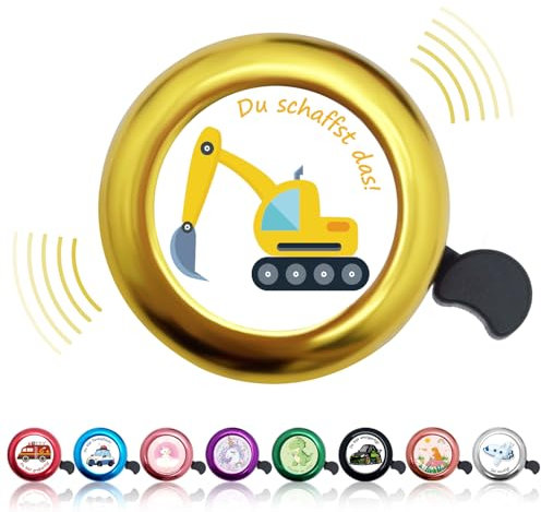 DADAPANGHU Fahrradklingel für Kinder - Laut und Vielfarbig für Jungen und Mädchen - Geeignet für Fahrrad, Laufrad, Roller, Dreirad, Mountainbike