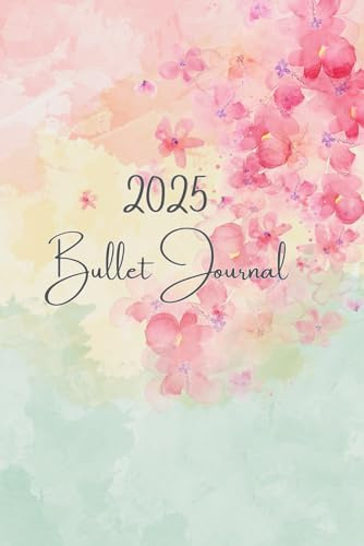 2025 Bullet Journal: Track Your Mood, Goals, and Habits with a Cute Pink Planner Featuring Sleep, Reading, and Period Trackers