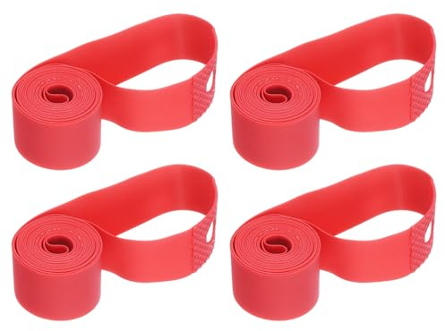 HARFINGTON 4pcs Bicycle Rim Strip 20 x 20mm PVC Bike Tire Liner Bicycle Wheel Rim Tape Inner Tube Tape Anti-Scratched Guard Cushion Pad Protector for Road MTB Mountain Bike