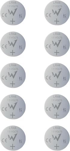 Lot de 10 Piles Bouton LR44 / AG13 / A76 – Fiabilité Optimale pour Montres, Jouets, Lampes LED et Appareils Électroniques – Piles Alcalines Haute Performance