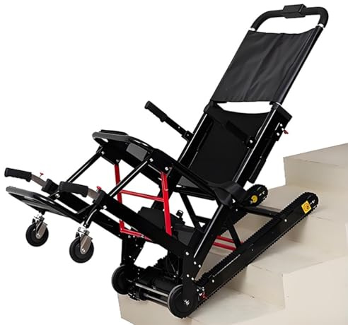 EMHKNLD Sedia per Scale Elettrica, 372 lbs Montascale Elettrico Cingolato, Montascale Mobili, Montascale per Disabili, Anziani