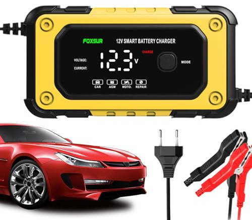 Avviatore per Batteria,Batteria di Avviamento Portatile - Dispositivo 12V con Schermo LCD per Camion Garage e Utilizzo con Accessori Veicolo