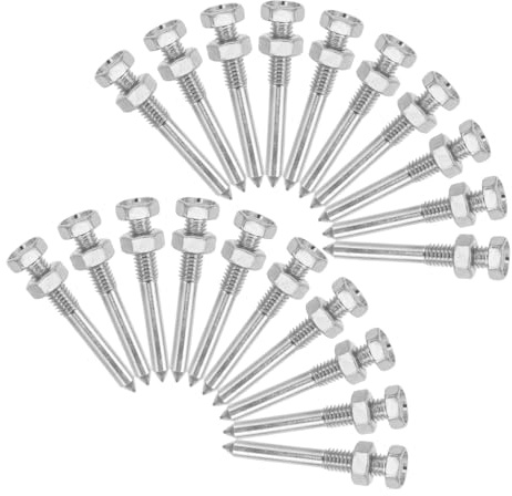 Cabilock 20piezas Púas De Hierba Estacas Metálicas para Aireación De Césped Herramienta De Aireación para Zapatillas Púas De Jardín Resistentes para