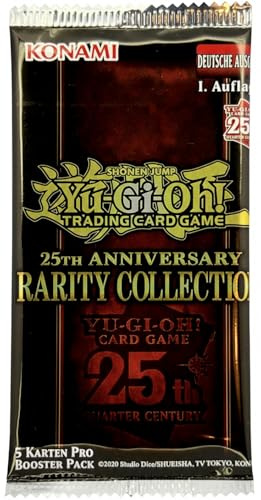 25th Anniversary Rarity Collection Booster Pack (5 Karten) - RA01 - Yugioh - Deutsch - OVP - 1. Auflage - mit RC-Fieldcenter