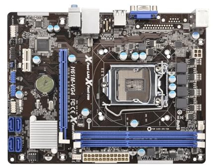 Placa Madre Fit For ASRock H61M-VG4 CPU Compatible con zócalo LGA 1155 I3-3220 3240 I5-3450 3470 I7-3770, DDR3 Micro ATX