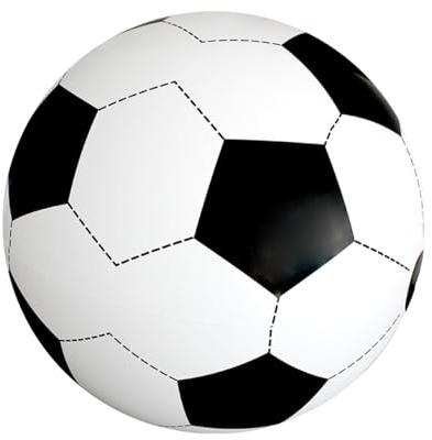 31.5 Inch Giant Inflatable Soccer Ball, 80cm Large PVC Beach Football, Durable Blow Up Ball for Kids Adults, Pool Party & Beach Summer Sports Supplies
