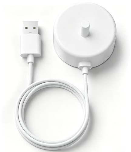 Charger Base Compatible with Philips Sonicare 4100 3100 5500 2100 HX3675 HX3671 Electric Toothbrush Waterproof USB Charging Cable Replacement Charging Station