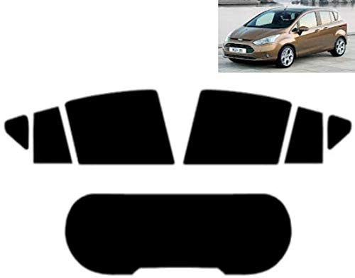 Passgenaue Tönungsfolie für B-MAX 2012-2017 Heck/Seitenscheiben (20% Schwarz)