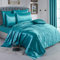 ZIMEL HOMES Set di biancheria da letto in raso, 6 pezzi, copripiumino, lenzuolo con angoli, 4 federe, set completo di biancheria da letto setosa