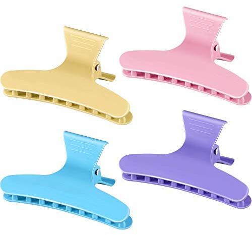 4 Stücke Schmetterling Friseur Klemmen Schmetterling Clips Friseure Salon Abschnitt Clip Verschlüsse Styling Klaue Haarspangen Haarschmuck (Multi colori)