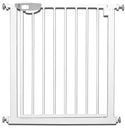 Froadp Türschutzgitter Baby Treppengitter Kindergitter ohne Bohren 75-85cm Türgitter Treppen Beidseitig Schwenkbar Absperrgitter Automatisch Haustier Gittertür für Kindersicherheit (Weiß)