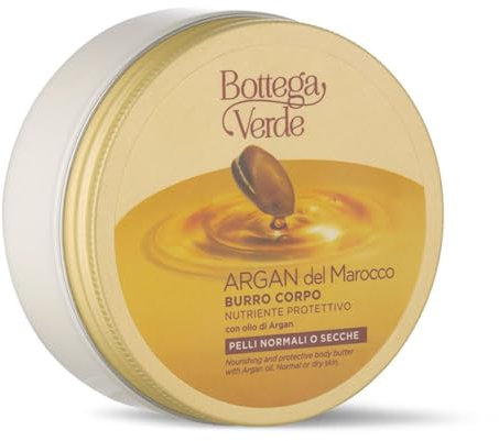Bottega Verde, Argan del Marocco - Burro per il corpo - nutriente protettivo - con olio di Argan (150 ml) - pelli normali o secche