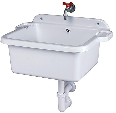 1 PZ PILOZZO LAVATOIO DA PARETE cm 60 x 45 x h.28