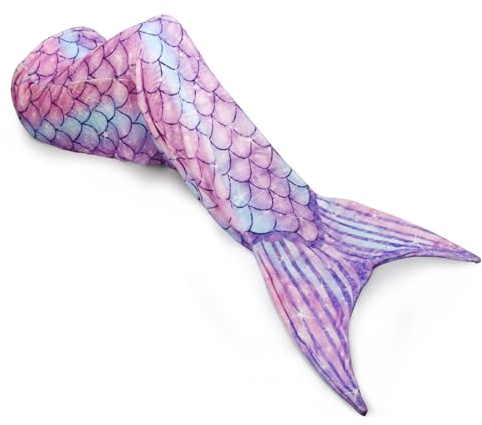 Cyiecw Mermaid Blanket Adult Girls, Soft Flannel Mermaid Tail Sleeping Bag, Mermaid Fin for Children, Cuddly Blanket, Birthday Gift, multicoloured, 140cm*47cm