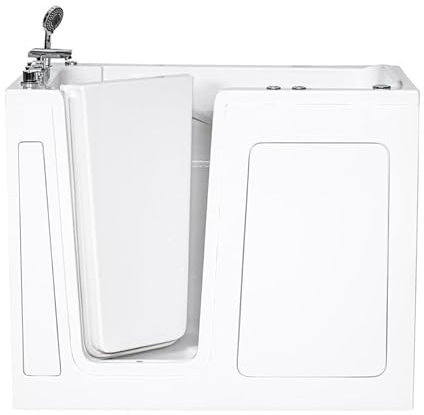 Vidalux Left Colliford Whirlpool & Airspa, White - Inward Opening Door, Easy Access Walk-in Bath and Ideal for The Elderly - 1320 x 760 x 1080 MM - 5 Years Warranty