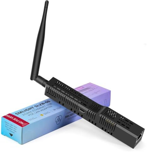 SMLIGHT SLZB-06 NoPOE – EIN Zigbee 3.0-zu-Ethernet-, USB- und WiFi-Adapter mit PoE-Unterstützung, funktioniert mit Zigbee2MQTT, Home Assistant, ZHA (unterstützt Keine POE-Stromversorgung)