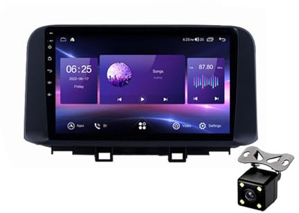 ZhiQin 8+128,Autoradio Android 12 Stereo Auto Radio GPS Navigation per Hyundai Encino 2018-2019 9 Pollici Bluetooth Ricevitore FM Supporto WiFi/SWC/2 Porte USB+Fotocamera Posteriore