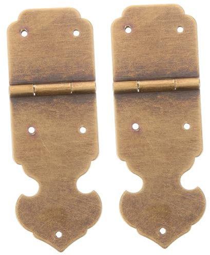 SEWOART 2pezzi Cerniere in Ottone Antico Per Gioielli e Mobili Vintage Small Drawer Hinges Per Scatole Portaoggetti e Armadietti Design Elegante e Decorativo in Stile Retrò