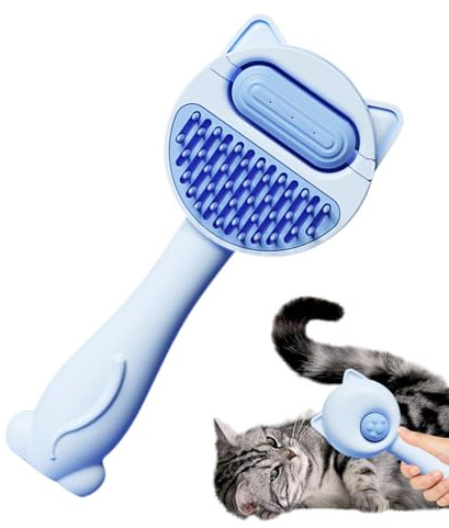 Pet Grooming Comb, Cat Hair Removal Comb, Cat Comb Care Brush with Water Tank, Portable Pet Brush, Hair Remover, Dog Grooming Brushes for Small Cats, Pets, Dogs