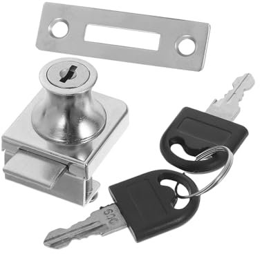 OSALADI Stylish Glass Cabinet Door Lock Lock for Mailbox Replacement Key Included
